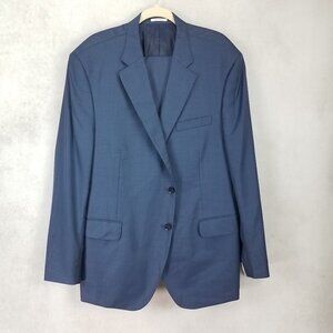 NEW Peter Millar Flynn Wool Suit 48R Blazer / 42W Pants in Navy Blue NWT $745
